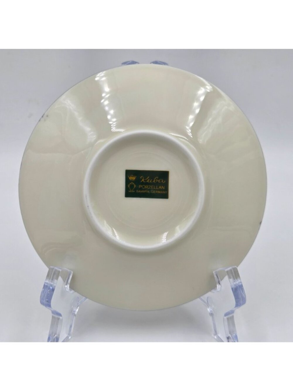 Kuba Porzellan Horst Kuba Set of 4 Espresso Demitasse Cup Saucer Gold Trim - Picture 6 of 13